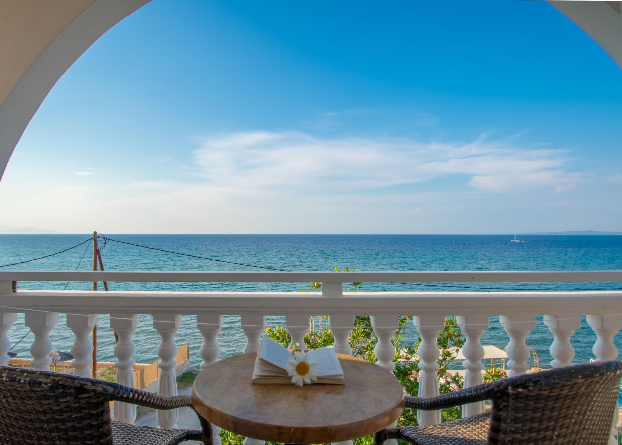 Agoulos Beach Hotel Argászi Kültér fotó